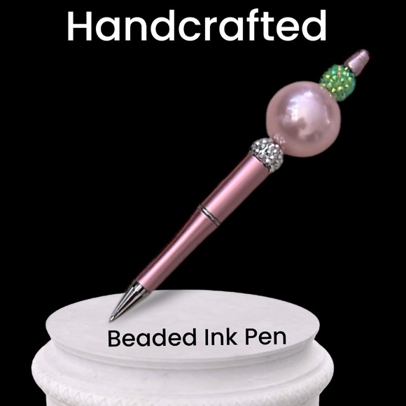 Handcrafted Beaded Ink Pen - Picture 3 of 14